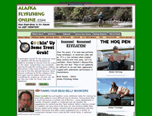 Tablet Screenshot of alaskaflyfishingonline.com